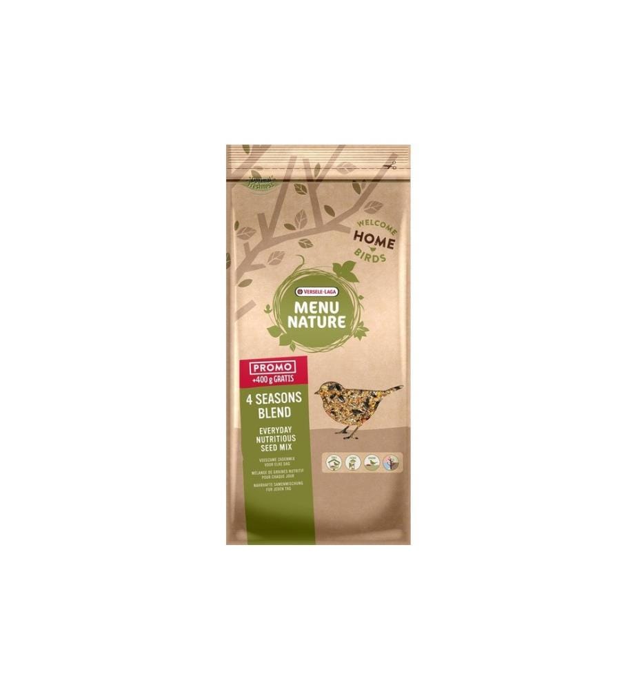 VERSELE LAGA - Vogelfutter Menu Nature 4 Seasons Blend, 4 kg + 400 g