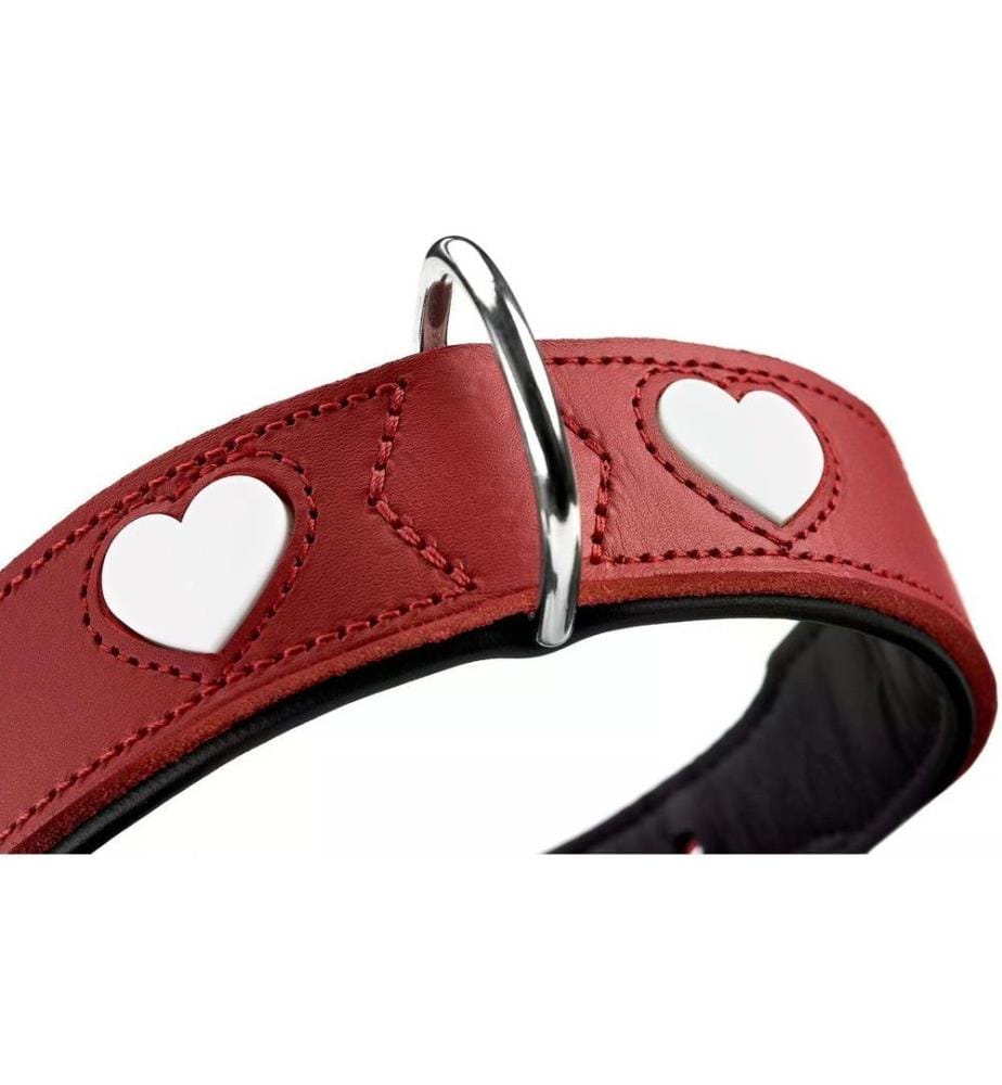 HUNTER - Collier Love M (55), Rouge/Noir