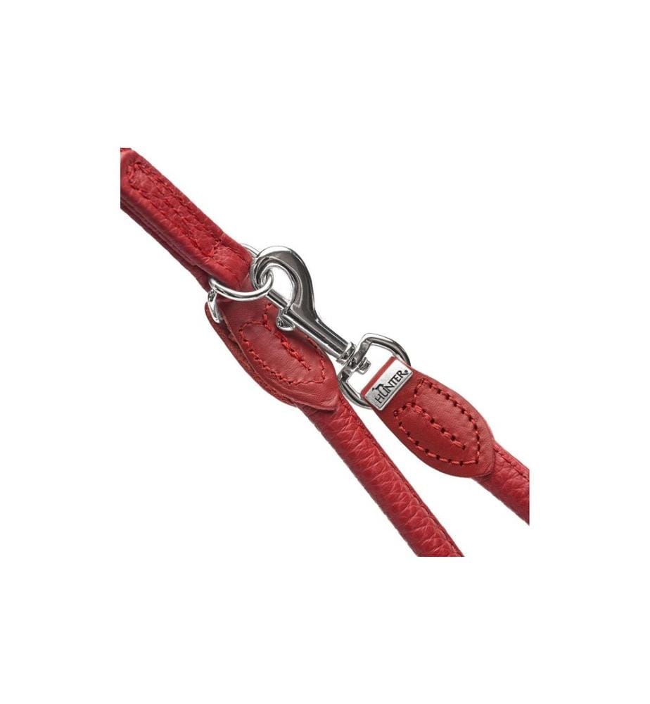 HUNTER - Laisse réglable Round & Soft Love, 0.6/200, Rouge