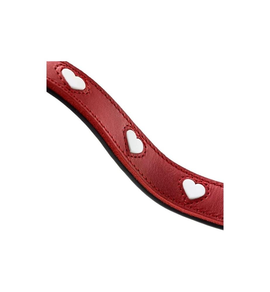 HUNTER - Laisse réglable Love, 18/200, Rouge/Noir