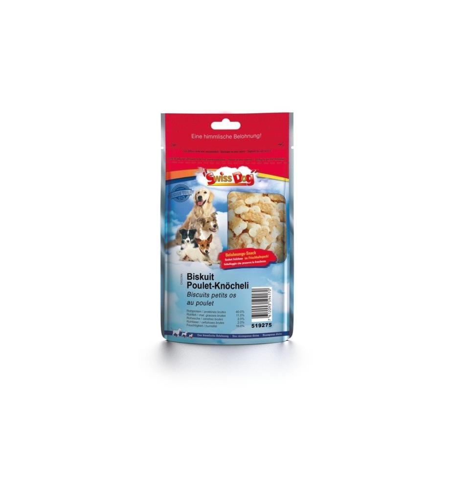 SWISSDOG - Kausnack Biskuit Poulet Knöcheli 80 g