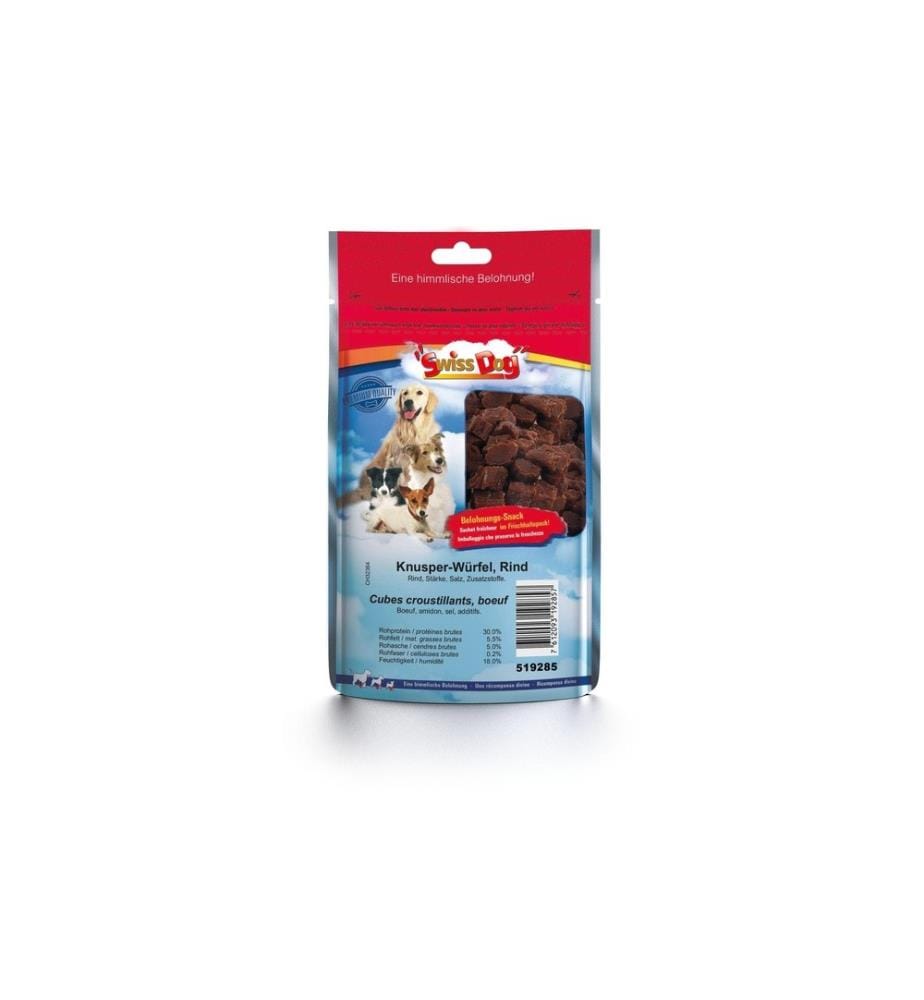 SWISSDOG - Kausnack Knusper-Würfel, Rind 140 g