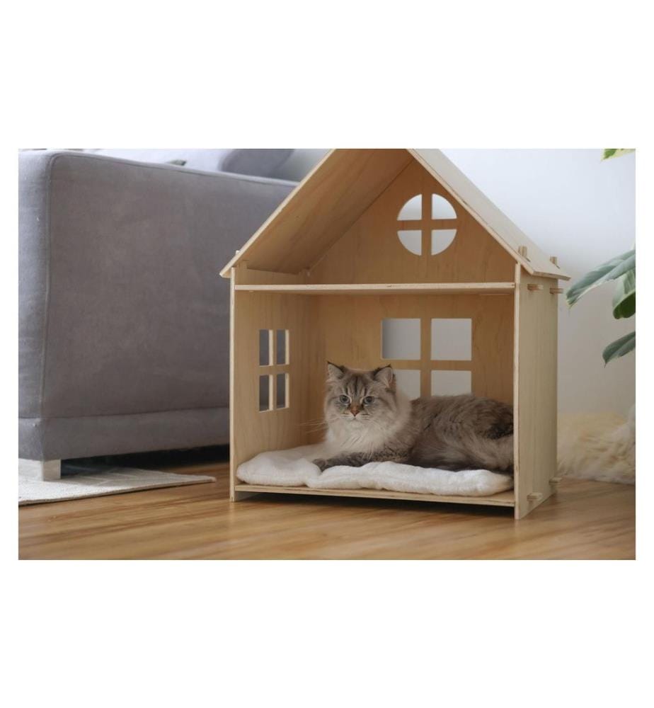 KERBL - Katzenhaus Yvi Indoor 50 cm x 38 cm x 67 cm