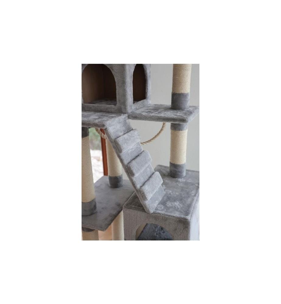 KERBL - Kratzbaum Square – Grau, 84 x 50 x 178 cm