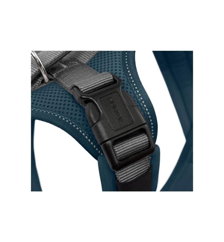 HUNTER - Geschirr Maldon UP S-M petrol/grau