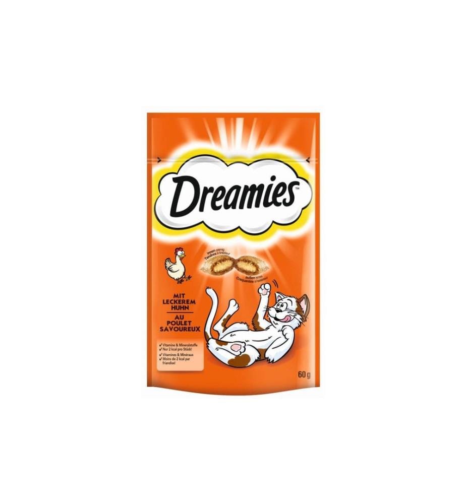 DREAMIES - Katzen-Snack mit Huhn, 6 x 60g