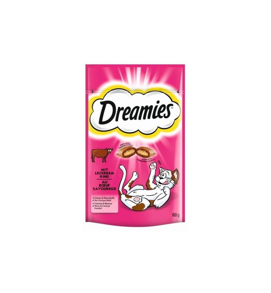 DREAMIES - Katzen-Snack mit Rind, 6 x 60g