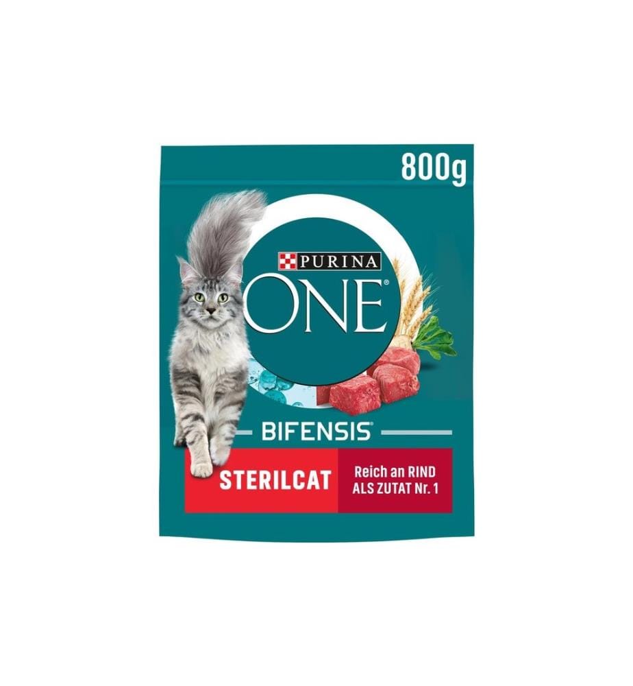 PURINA ONE - Trockenfutter Sterilcat Rind & Weizen, 800 g