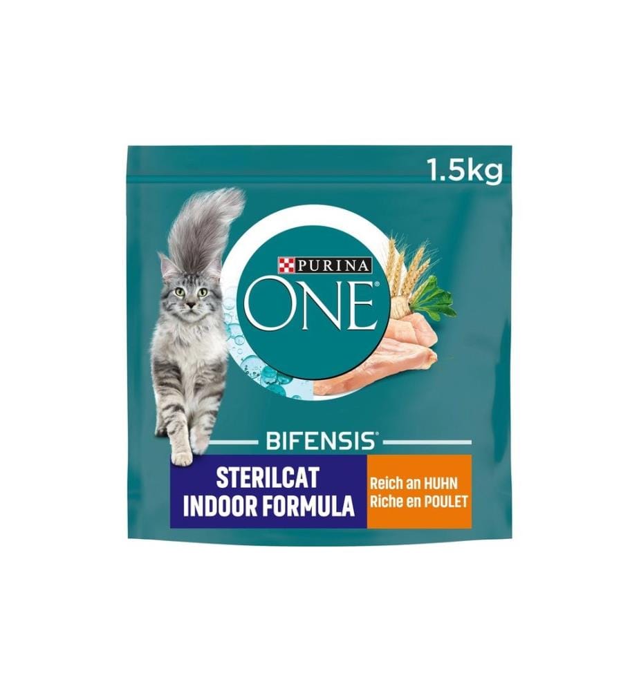 PURINA ONE - Trockenfutter Sterilcat Indoor Huhn, 1.5 kg