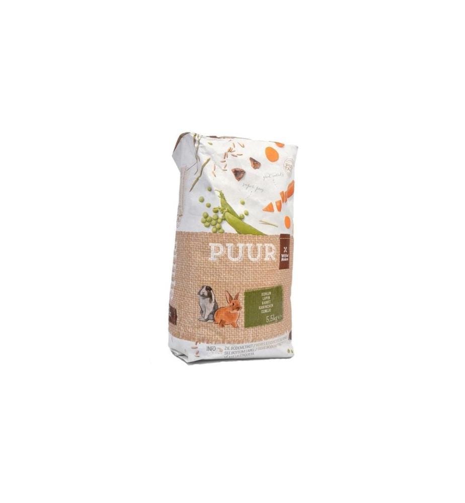 WITTE MOLEN - Hauptfutter Puur Gourmet-Müsli für Kaninchen, 5.5 kg