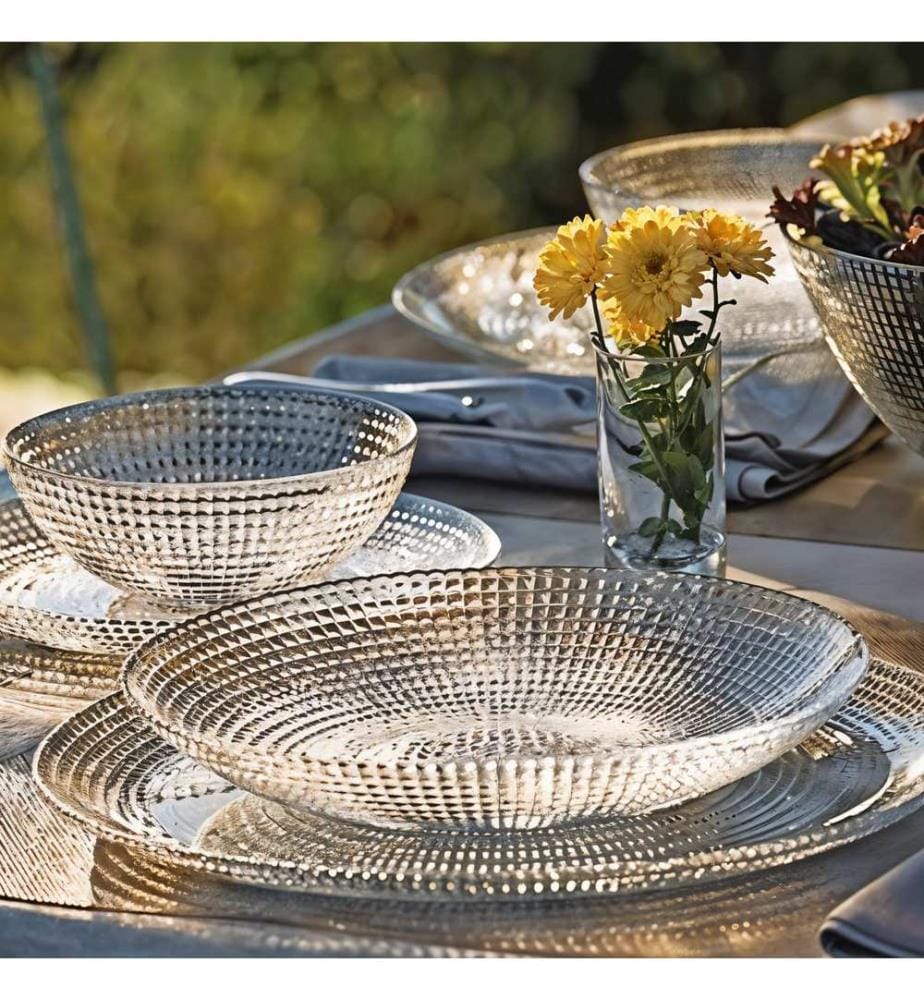 Glasteller-Set 6-teilig - Transparent