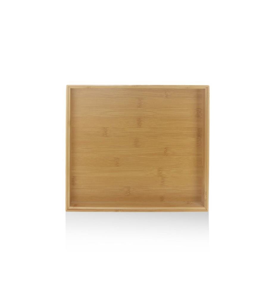 Tablett - Holz und Beige