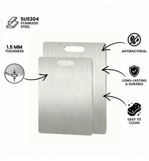 Set de planches à découper 2 pièces - Argent