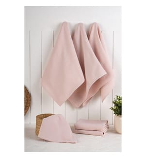 Set d'essuie-tout 6 pièces - Rose clair
