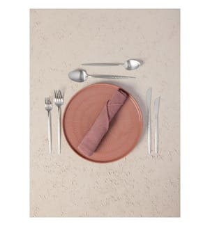 Cutlery Set 24 Pieces - Matte Silver