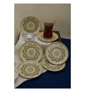 Saucer Set 6 Pieces - Multicolor