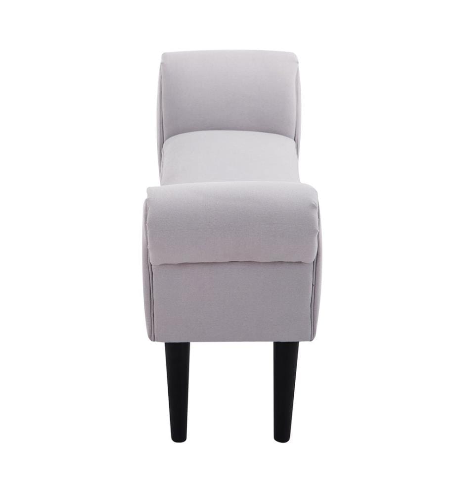 Banc Orient Banc rembourré L102 x l31 x H51 cm Gris