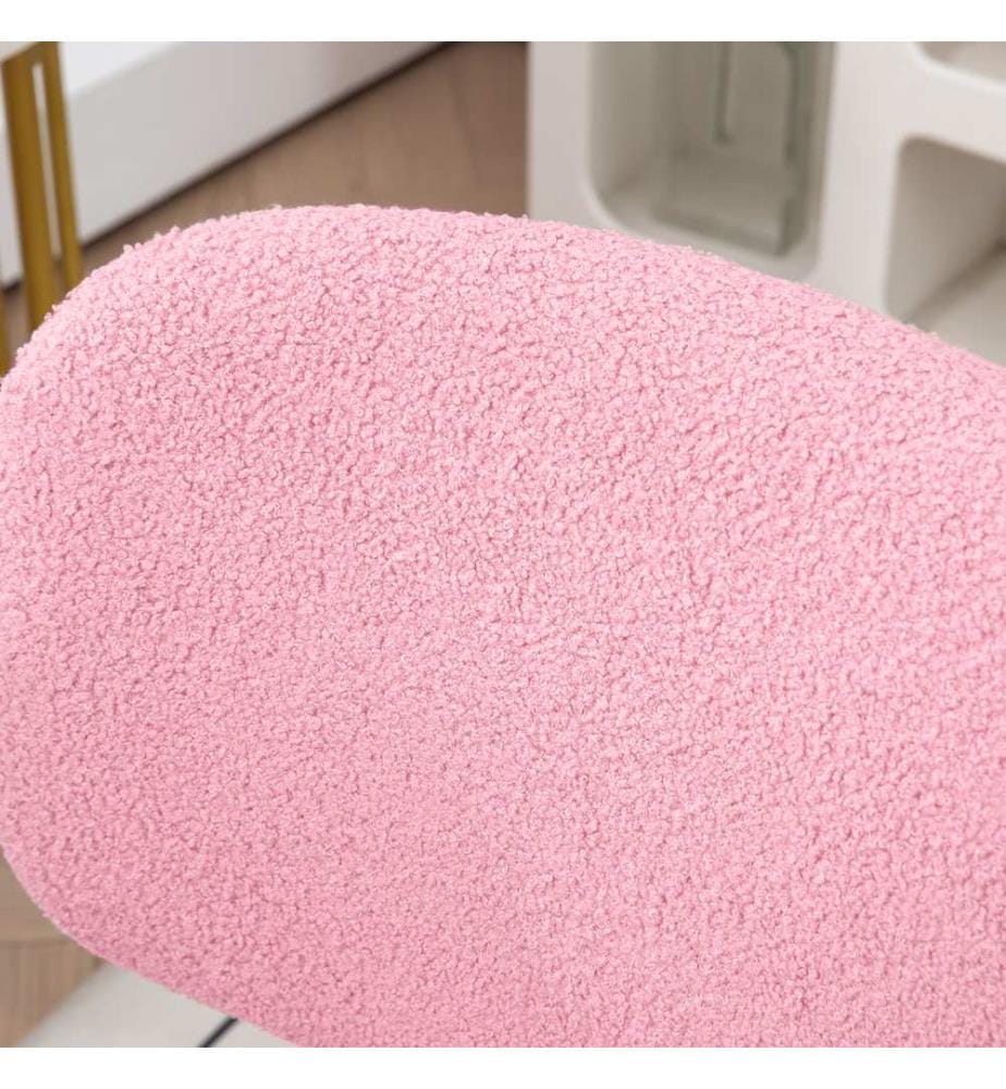 Chaise de bureau Chaise de bureau ergonomique réglable en hauteur Rose
