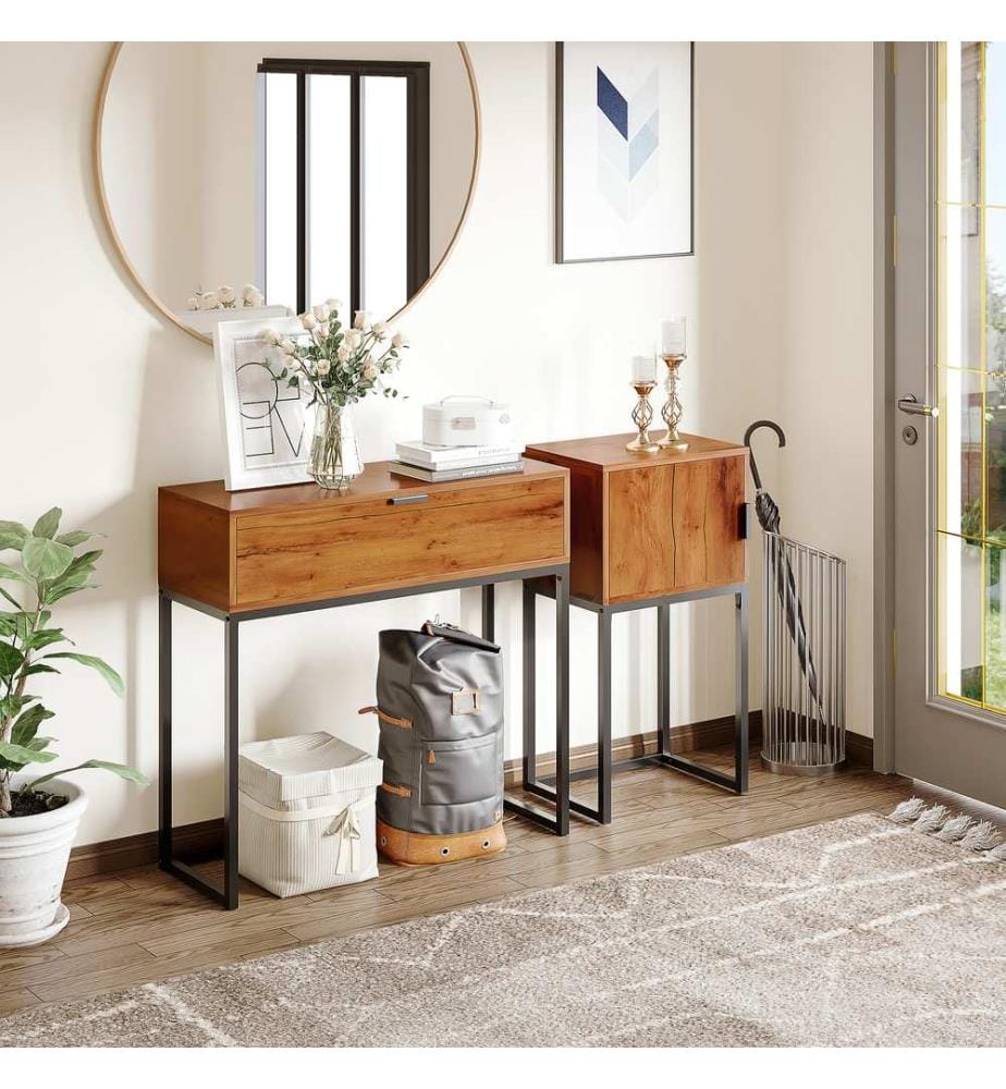 Console Table d'appoint Sideboard 40x30x76 cm Naturel