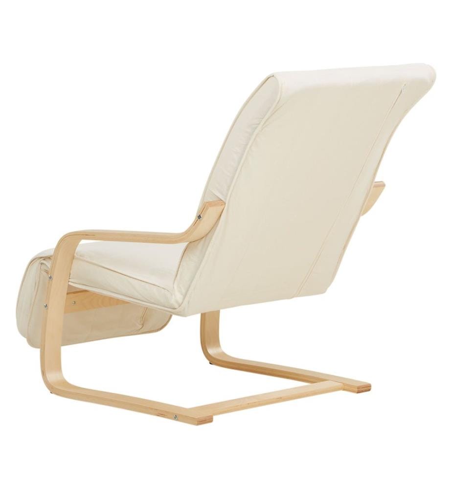 Fauteuil relax avec repose-pieds Beige