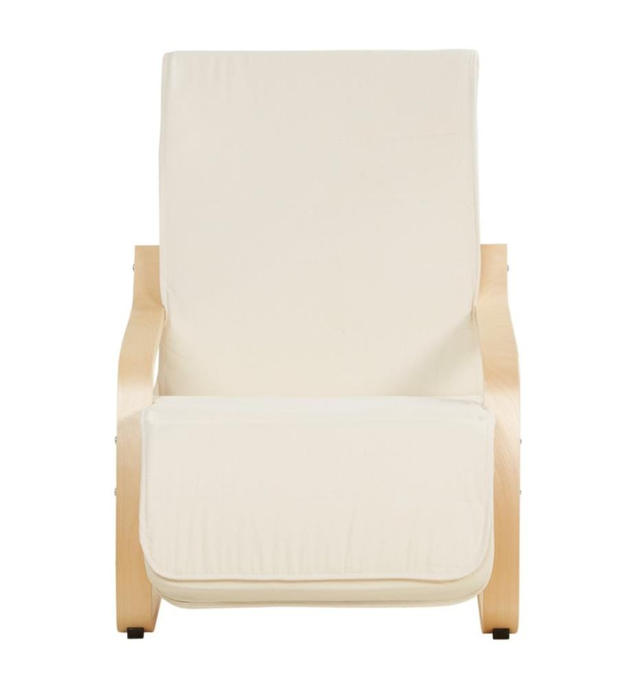 Fauteuil relax avec repose-pieds Beige