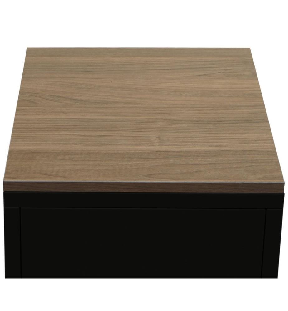 Table de nuit Industrial acier JAM-L84 63x40x40 cm noir