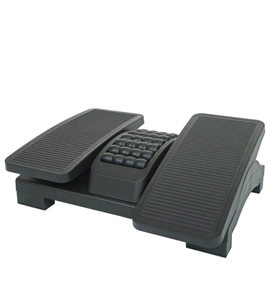 Footrest Height-adjustable footrest for office chair with massage rollers
