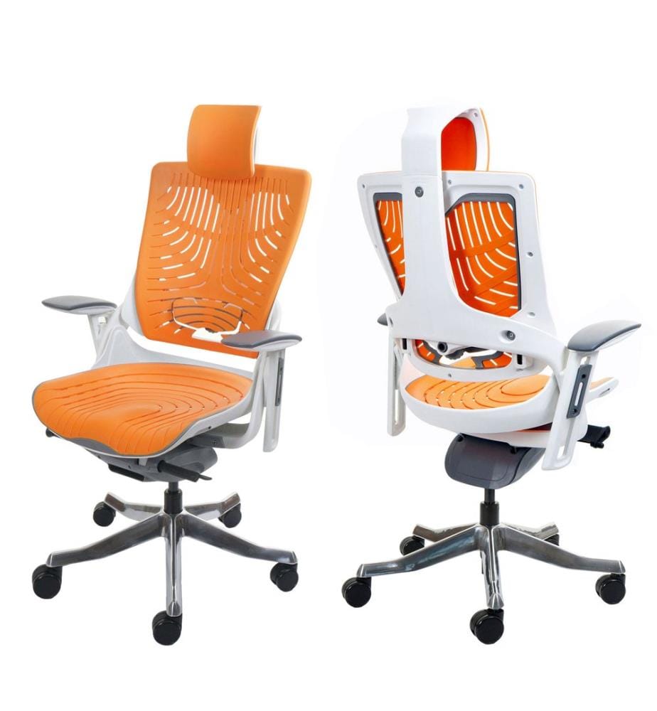 Office chair MERRYFAIR Wau 2b hard shell ergonomic orange