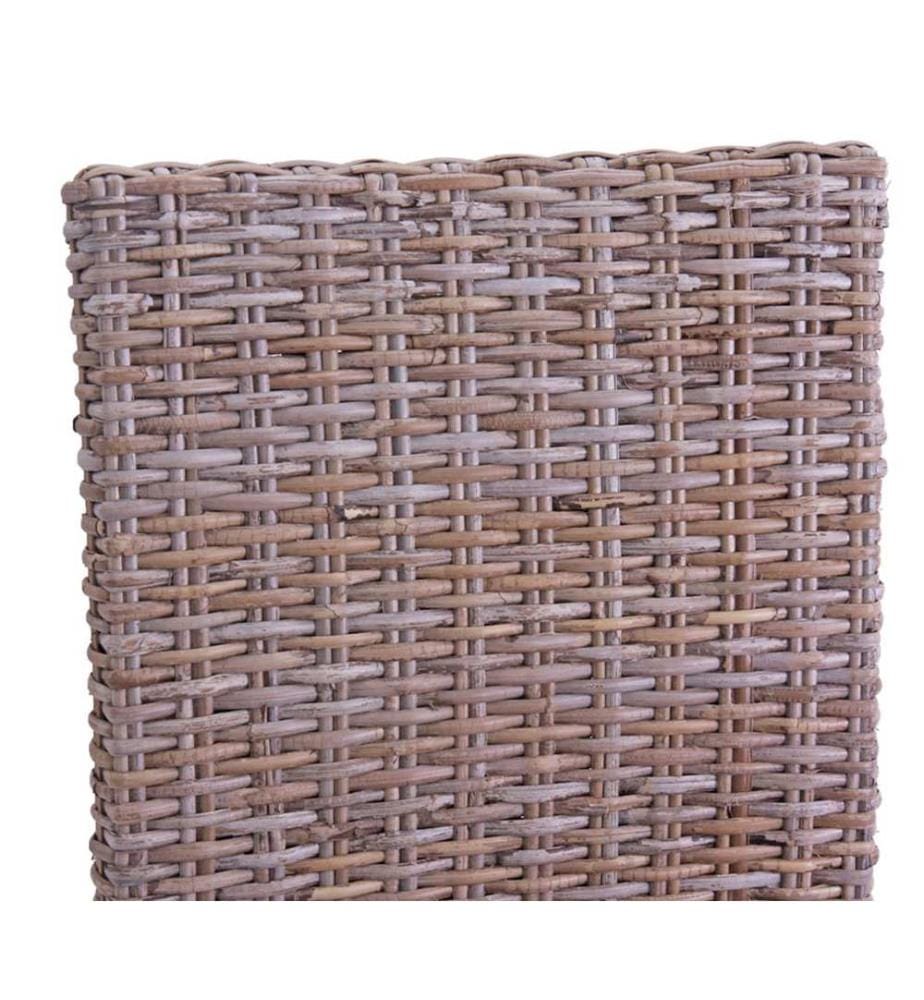 2x Esszi mmerstuhl Kubu-Rattan - ohne Sitzkissen