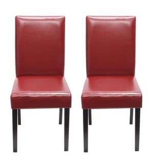 2x Esszi mmerstuhl Littau - rot dunkle Beine