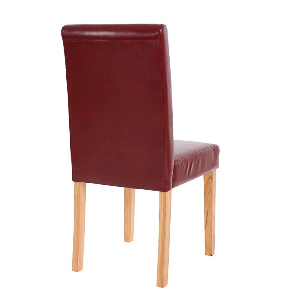 4x Esszi mmerstuhl Littau -rot-braun helle Beine