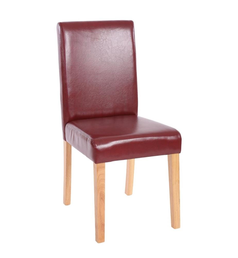 4x Esszi mmerstuhl Littau -rot-braun helle Beine
