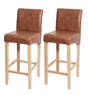 Set di 2 sgabelli da bar JAM-C33 legno, gambe chiare