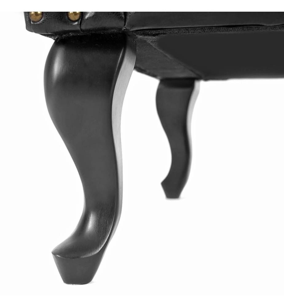 Pouf Chesterfield nero