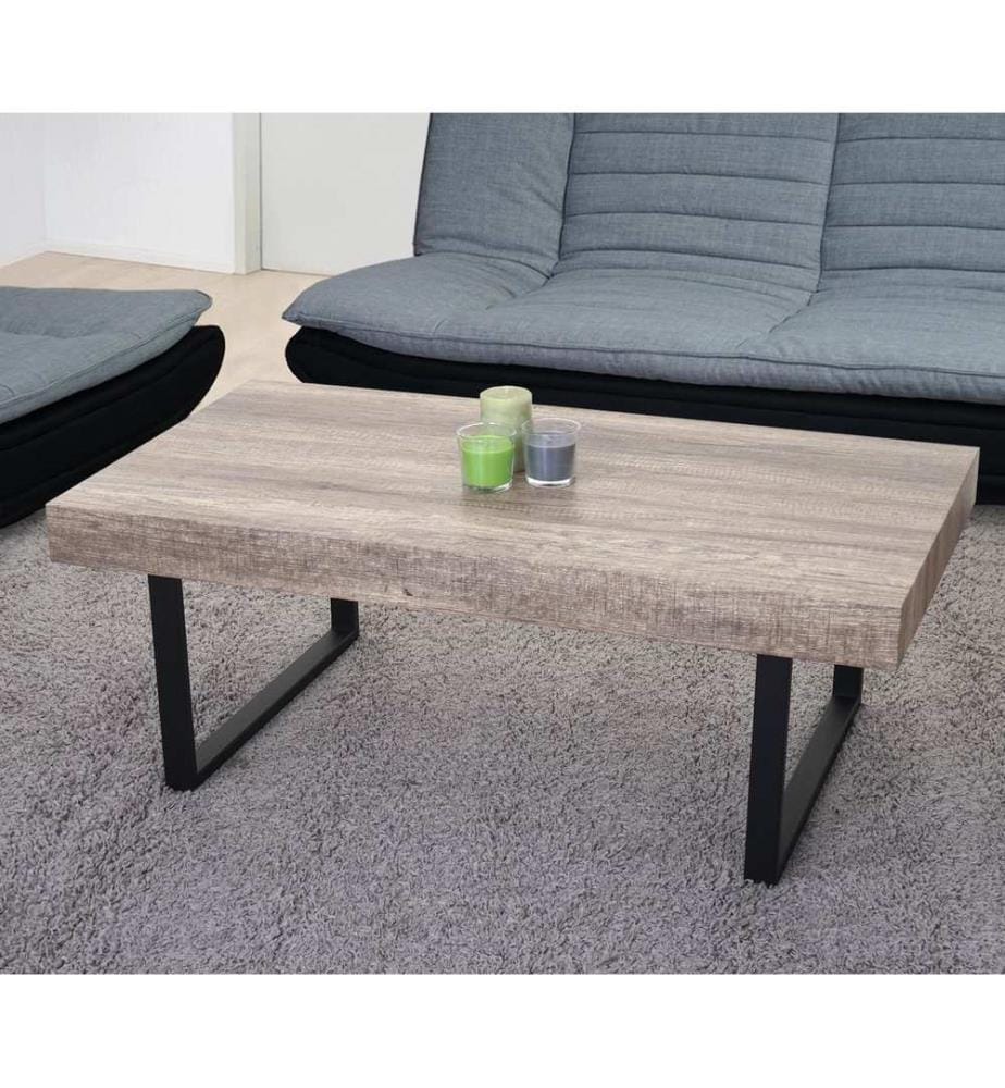 Table basse Kos Wohnzi mmertischn 40x110x60 cm chêne sauvage