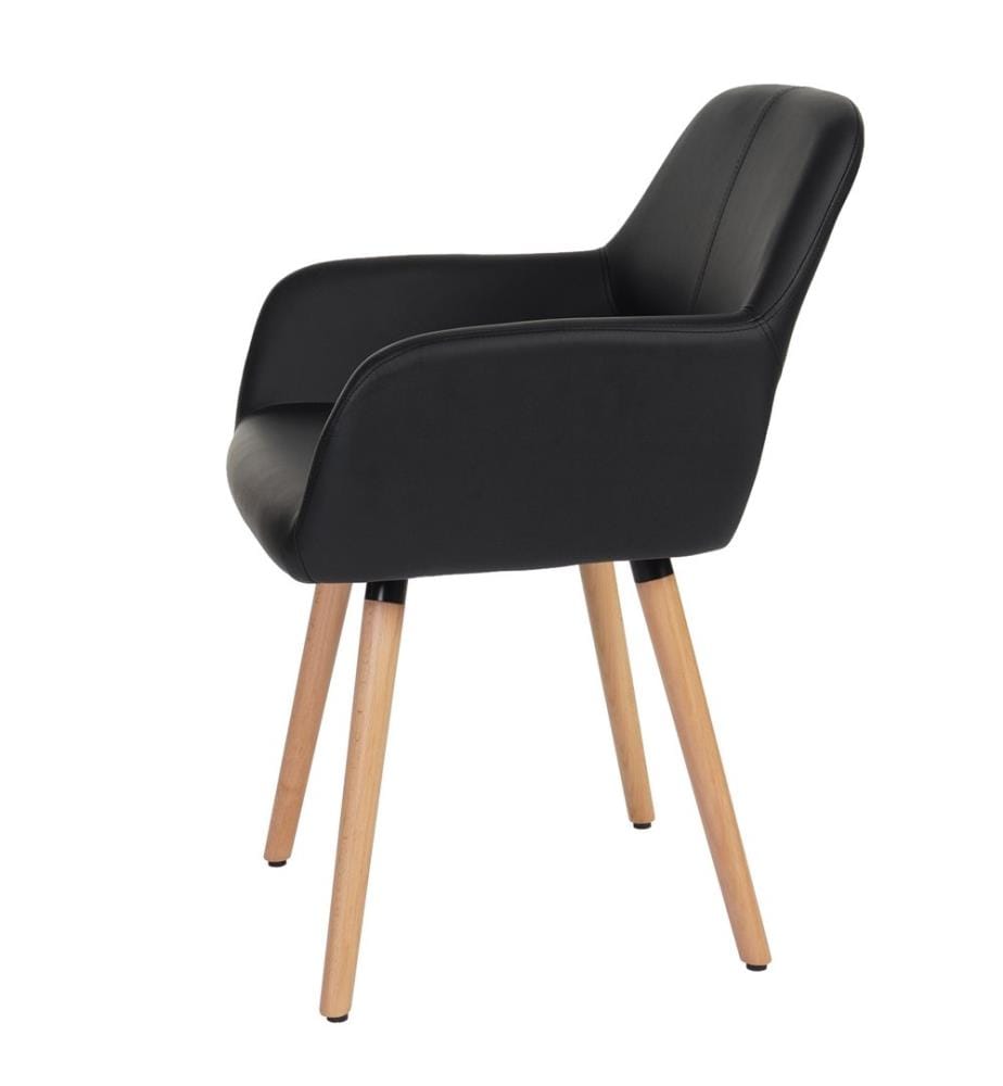 Esszi mmerstuhl Altena Retro II Kunstleder schwarz