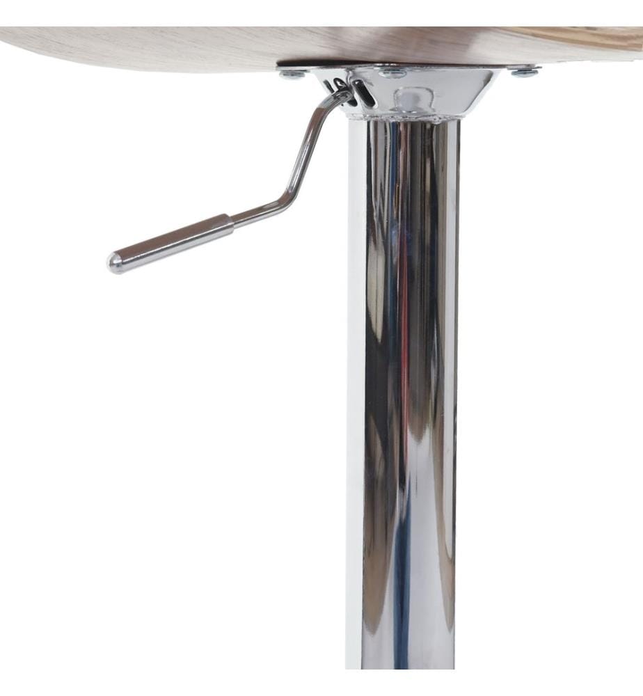 Barhocker Retro-Design - Walnuss schwarz