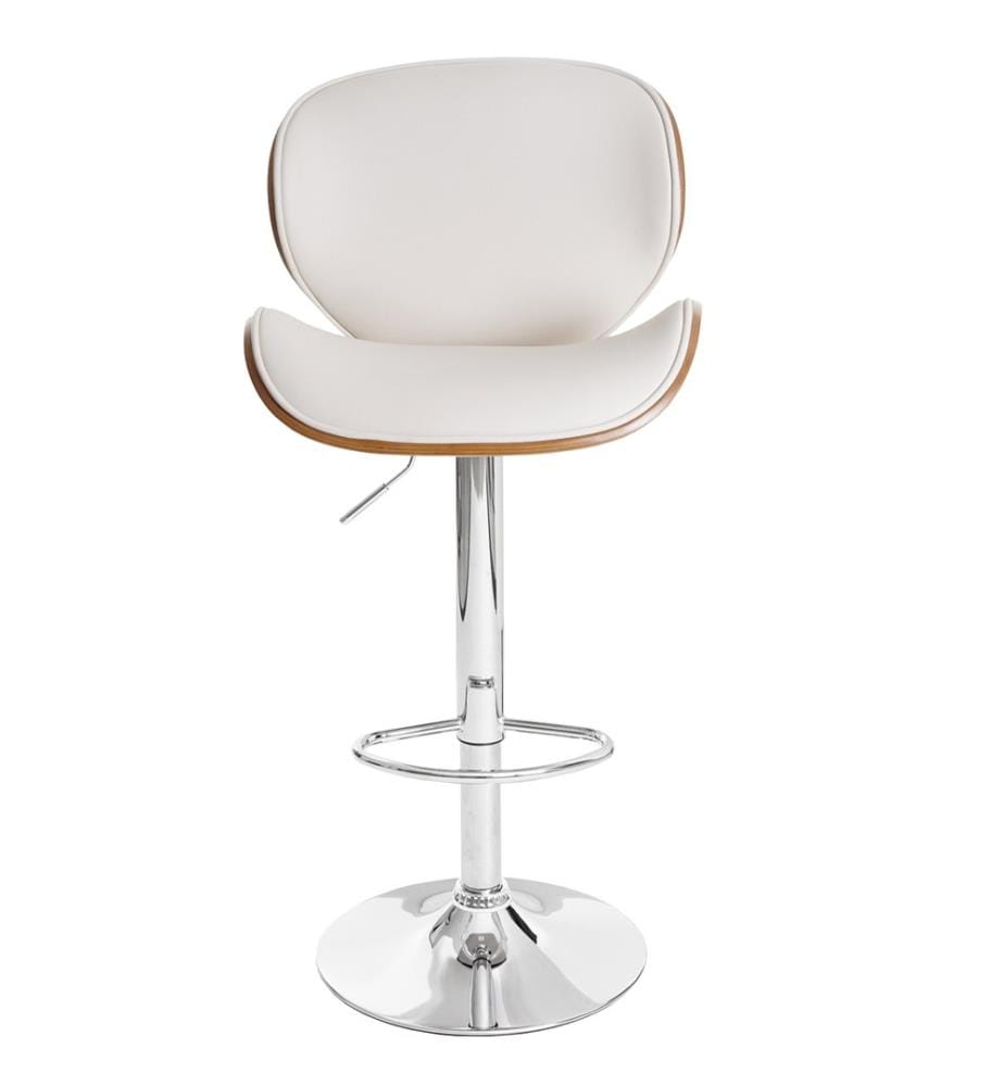 Barhocker Retro-Design - Walnuss creme