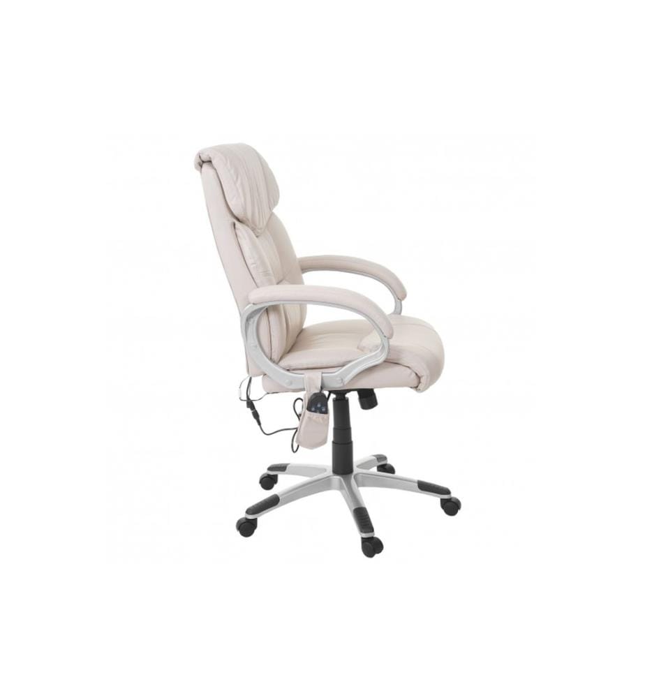 Massage Bürostuhl HWC mit Heizfunktion - creme
