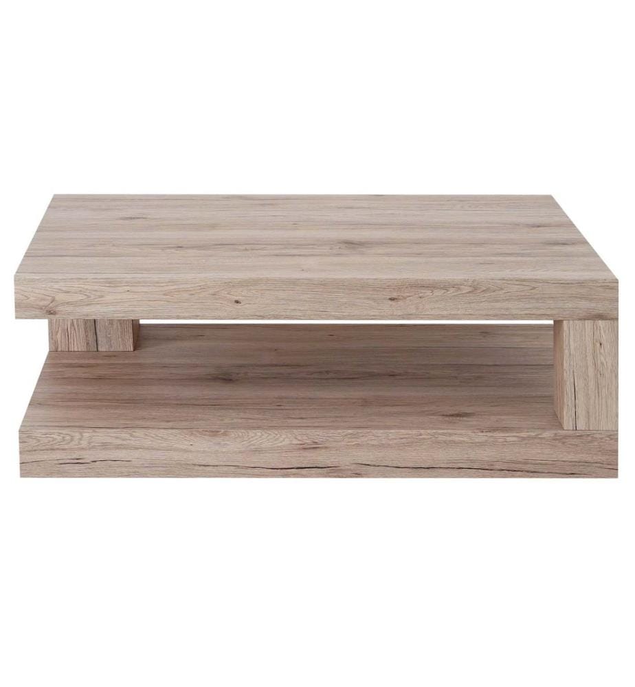 Table basse 40x110x60 cm aspect chêne sanremo