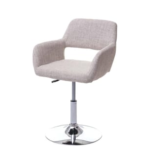 Esszi mmerstuhl Altena Retro III Stoff Textil creme grau