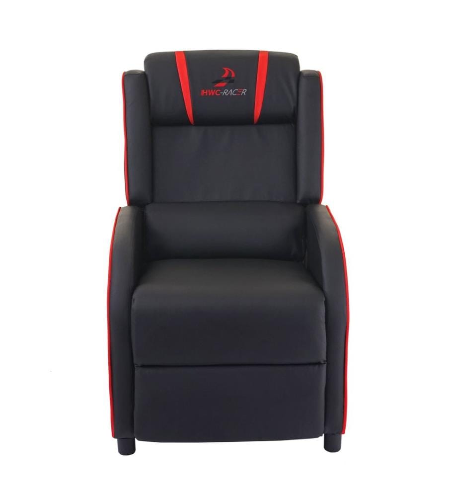 Fernsehsessel Racer Relaxsessel TV-Sessel Gaming-Sessel - schwarz rot