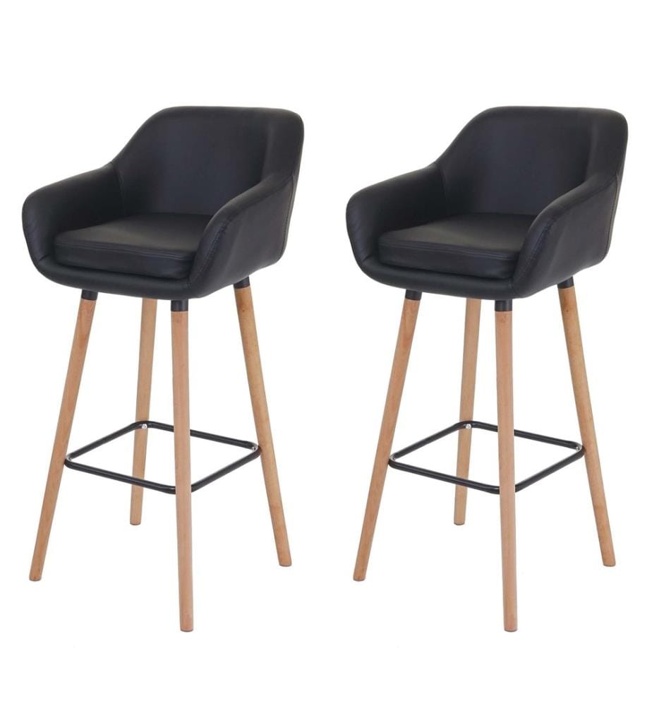 2er-Set Barhocker Malmö T381 schwarz