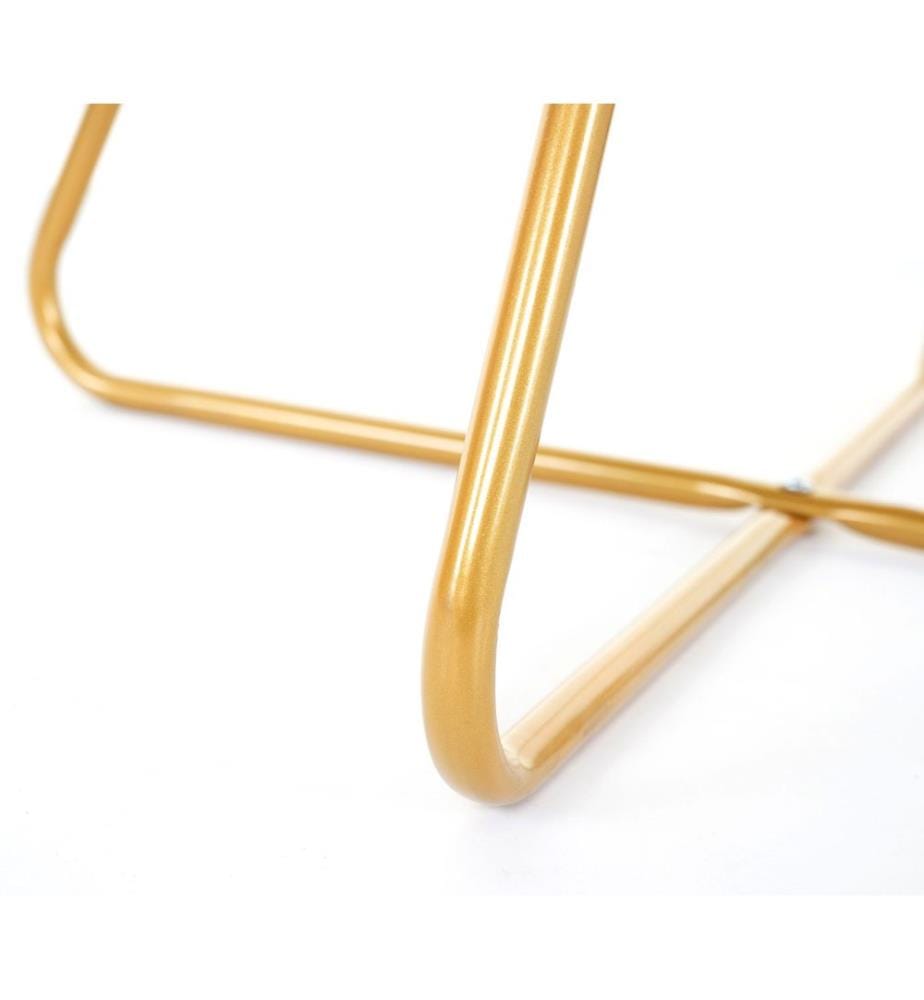 Esszi mmerstuhl Retro Design Samt goldene Füsse Schwarz