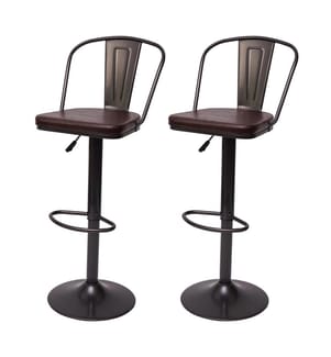 2er-Set Barhocker JAM-H10a Industrial Kunstleder