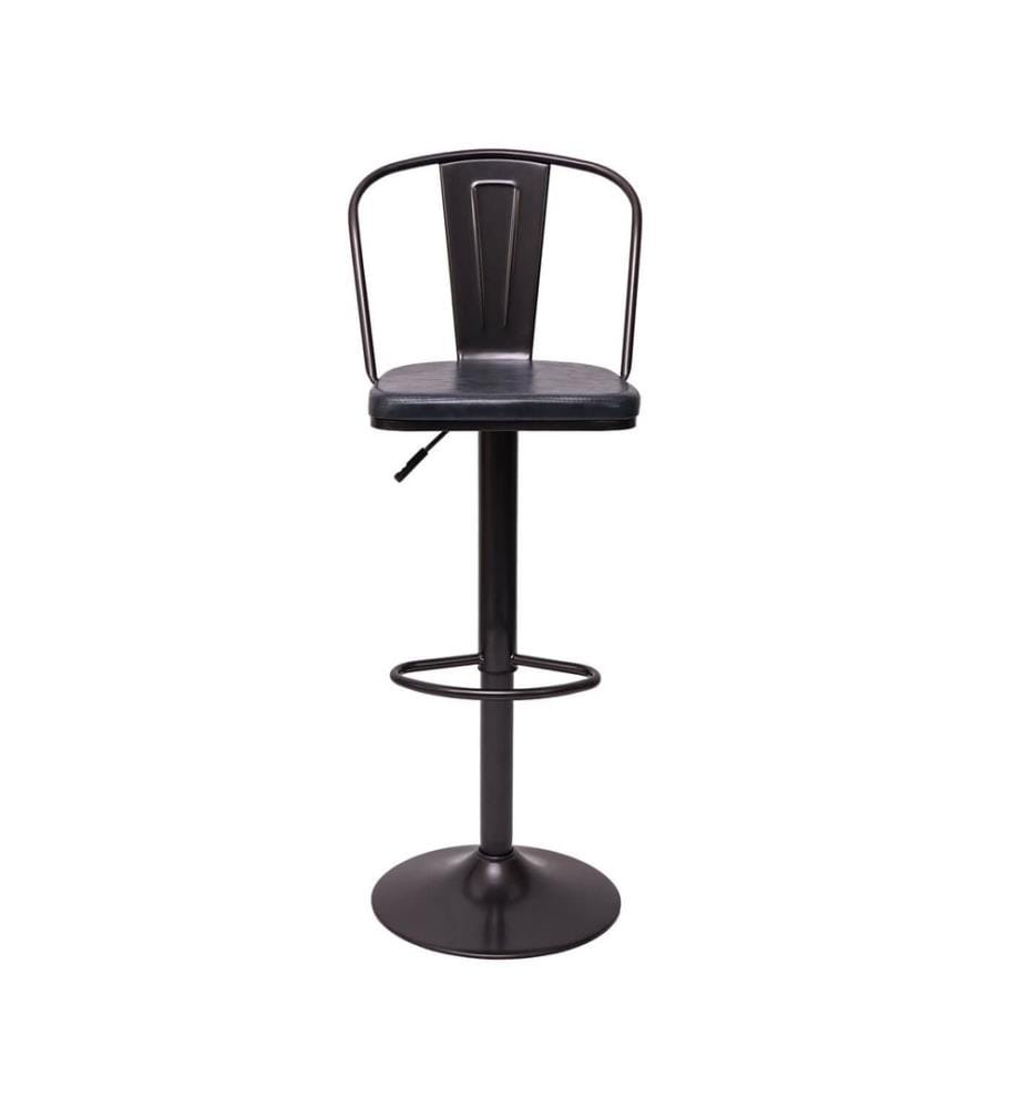 2er-Set Barhocker JAM-H10a höhenverstellbar Industrial schwarz-grau