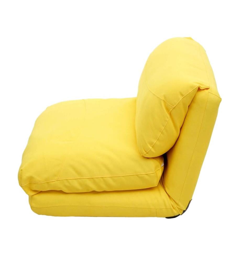 Schlafsessel Schlafsofa Funktionssessel Stoff Textil gelb