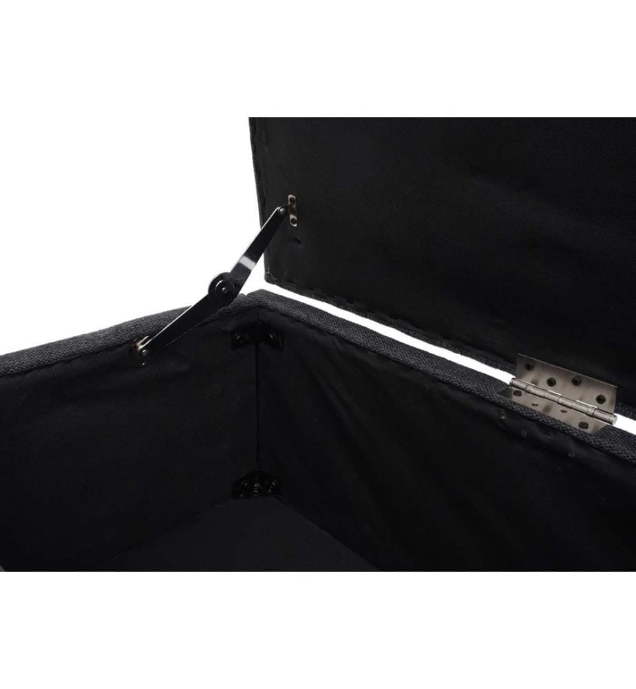 Aufbewahrungs-Truhe Kriens XXL Textil 45x180x45 cm dunkelgrau