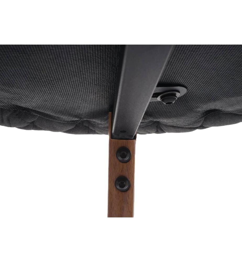 2x Barhocker Tresenhocker mit Lehne Samt anthrazit-grau