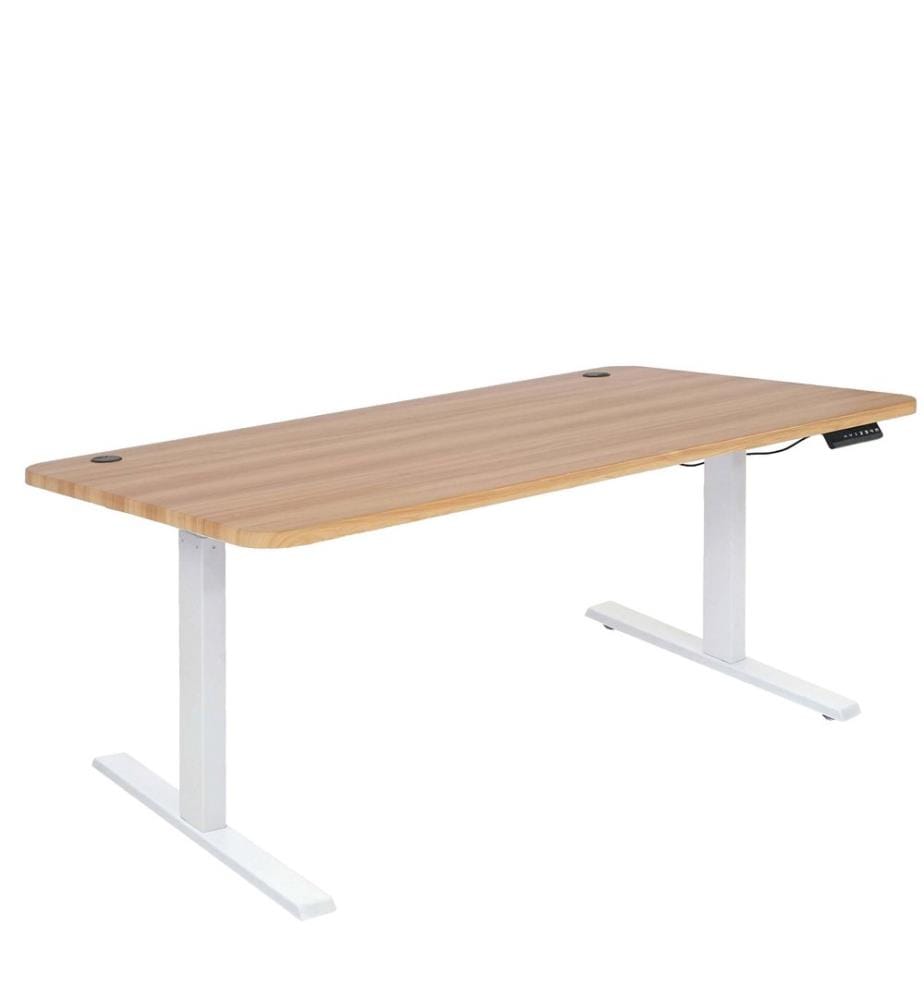 Bureau debout Bureau réglable en hauteur Décor chêne